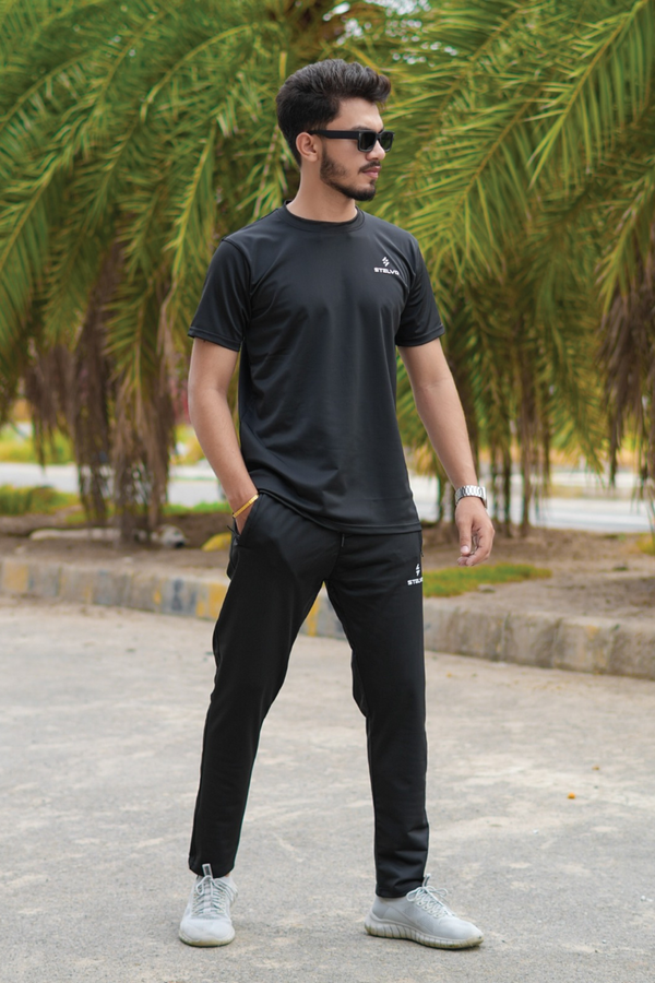 Stelvo Pro Lycra Tracksuit – Jet Black