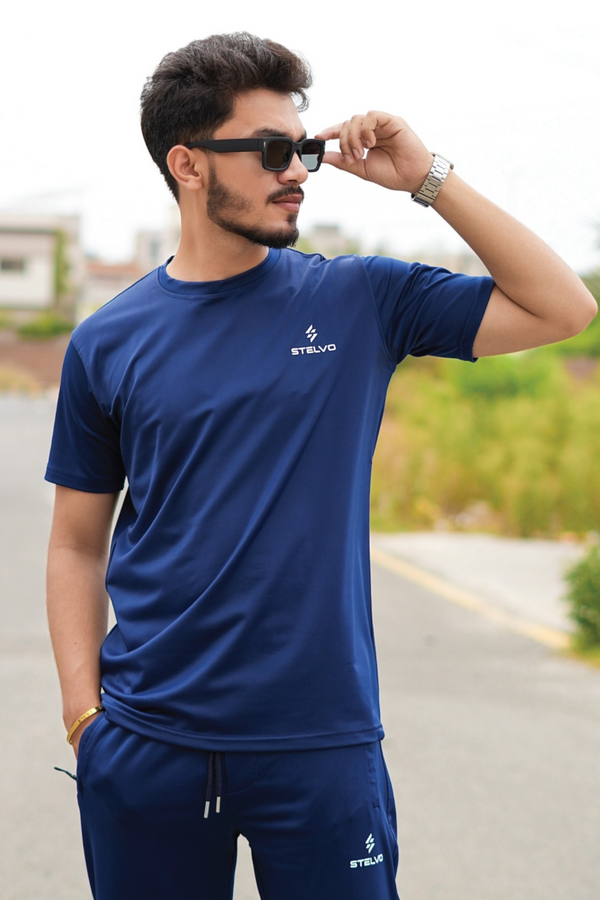 Stelvo Pro Lycra Tracksuit – Navy Blue