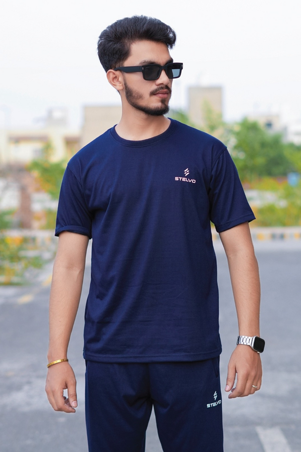 Stelvo Flex Jersey Tracksuit – Navy Blue